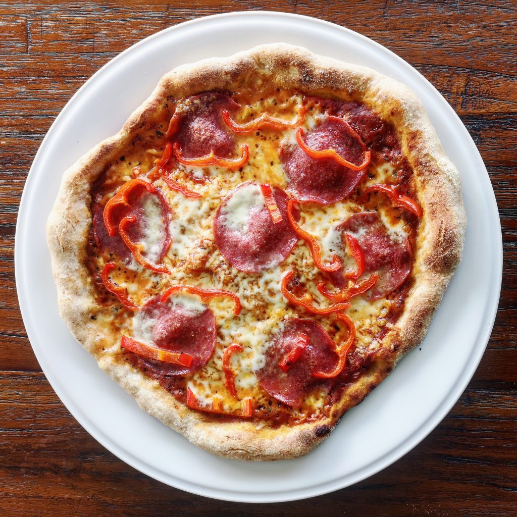 Pizza met zuurdesem